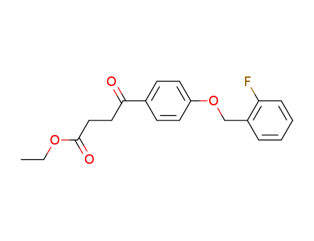 ethyl 4-(4-(2-fluorobenzyloxyl)phenyl)-4-oxobutyrate