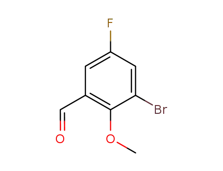 3-BROMO-5-FLUORO-2-METHOXYBENZALDEHYDE