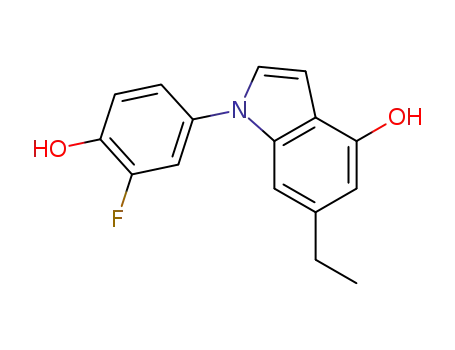6-ethyl-1-(3-fluoro-4-hydroxyphenyl)-1H-indol-4-ol
