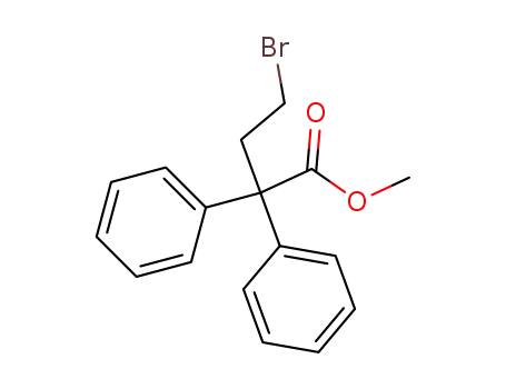 Benzeneacetic acid, a-(2-bromoethyl)-a-phenyl-, methyl ester