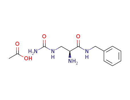 benzyl (2S)-2-amino-3-ureidopropanamide hydroacetate