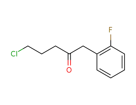 Molecular Structure of 1056459-35-8 (5-chloro-1-(2-fluorophenyl)-pentan-2-one)