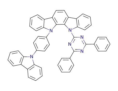 Molecular Structure of 1024598-02-4 (11-[4-(9H-carbazol-9-yl)phenyl]-12-(4,6-diphenyl-1,3,5-triazin-2-yl)-11,12-dihydro)