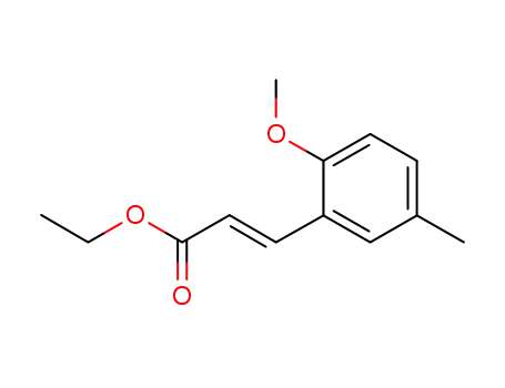 Molecular Structure of 1194827-68-3 (ethyl (E)-3-(2-methoxy-5-methylphenyl)acrylate)