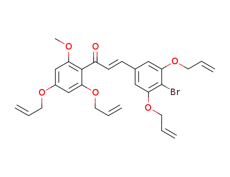 (2E)-3-(3,5-bis(2-propenyloxy)-4-bromophenyl)-1-[2-methoxy-4,6-bis(2-propenyloxy)phenyl]-2-propen-1-one
