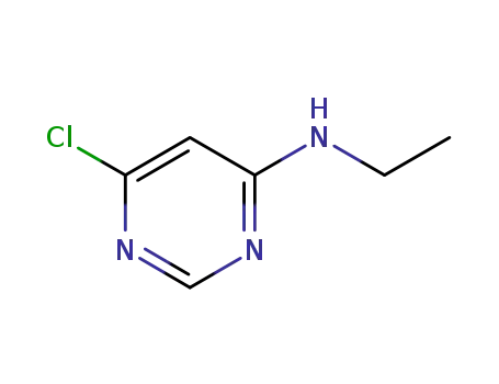 Molecular Structure of 872511-30-3 (6-Chloro-N-ethylpyrimidin-4-amine)
