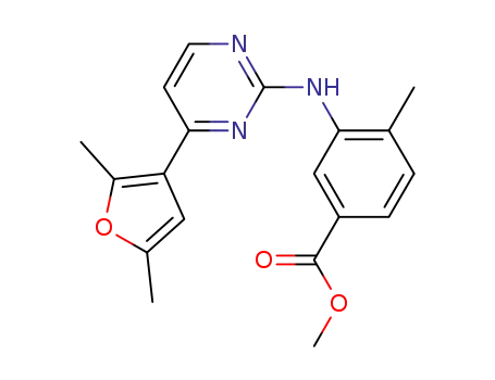 4-methyl-3-[[4-(2,5-dimethyl-3-furanyl)-2-pyrimidinyl]amino]benzoic acid methyl ester