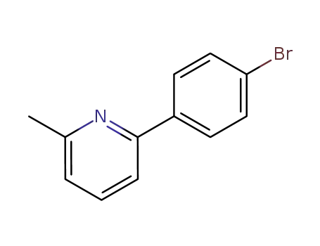 Molecular Structure of 65219-22-9 (Pyridine, 2-(4-bromophenyl)-6-methyl-)