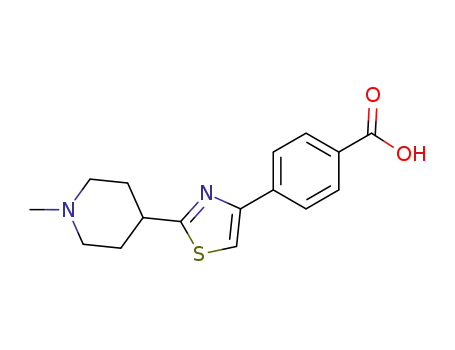 4-[2-(1-Methyl-piperidin-4-yl)-thiazol-4-yl]-benzoic acid
