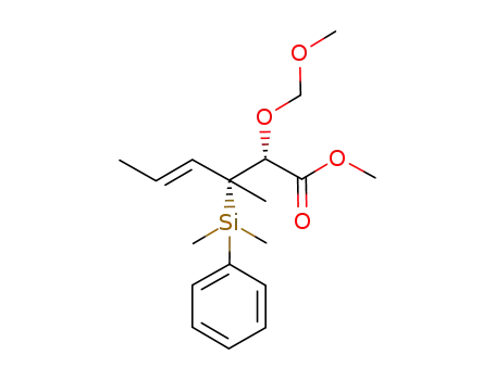 methyl (2R,3R,E)-3-(dimethyl(phenyl)silyl)-2-(methoxymethoxy)-3-methylhex-4-enoate
