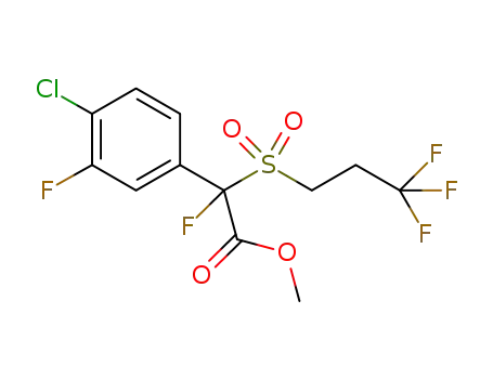 methyl 2-(4-chloro-3-fluorophenyl)-2-fluoro-2-(3,3,3-trifluoropropylsulfonyl)acetate