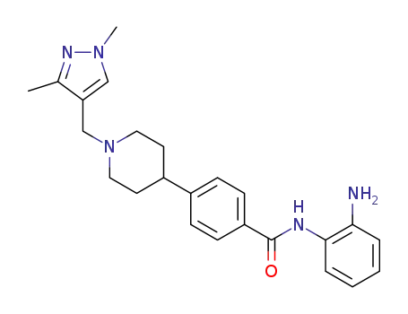 N-(2-アミノフェニル)-4-[1-(1,3-ジメチル-1H-ピラゾール-4-イルメチル)ピペリジン-4-イル]ベンズアミド