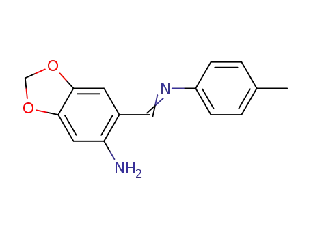 6-{(E)-[(4-methylphenyl)imino]methyl}-1,3-benzodioxol-5-amine