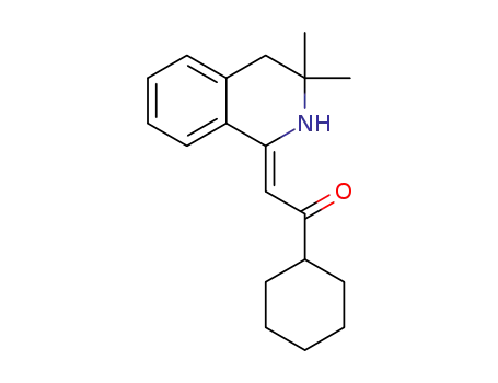 Molecular Structure of 394647-20-2 (Ethanone,
1-cyclohexyl-2-(3,4-dihydro-3,3-dimethyl-1(2H)-isoquinolinylidene)-,
(2Z)-)