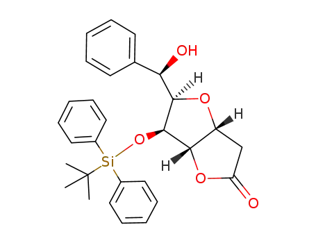 (3aR,5R,6S,6aS)-6-(tert-Butyl-diphenyl-silanyloxy)-5-((R)-hydroxy-phenyl-methyl)-tetrahydro-furo[3,2-b]furan-2-one