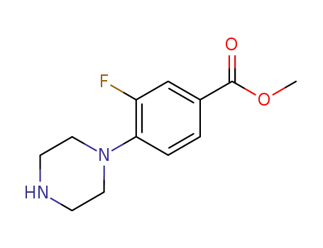 Methyl 3-fluoro-4-(piperazin-1-yl)benzoate
