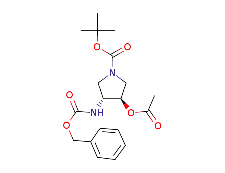 t-butyl (3R,4R)-3-acetoxy-4-benzyloxycarbonylaminopyrrolidine-1-carboxylate