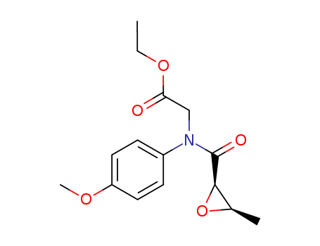 Ethyl 2-((2R,3S)-N-(4-methoxyphenyl)-3-methyloxirane-2-carboxamido)acetate
