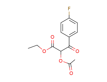 ethyl 2-acetoxy-3-(4-fluoro-phenyl)-3-oxo-propionate