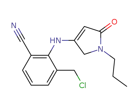 2-(1-propyl-2-oxo-3-pyrrolin-4-yl)amino-3-(chloromethyl)benzonitrile