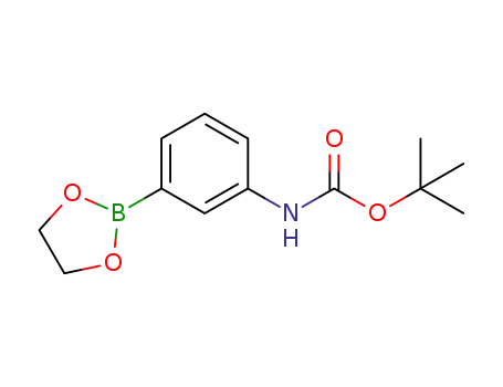 Molecular Structure of 1193709-00-0 (2-[3-{(tert-butoxycarbonyl)amino}phenyl]-1,3,2-dioxaborolane)