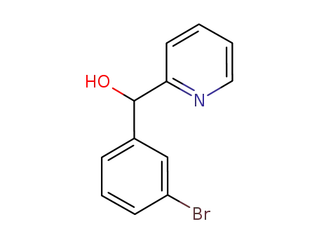 Molecular Structure of 856957-26-1 (A-(3-BROMOPHENYL)-2-PYRIDINEMETHANOL)