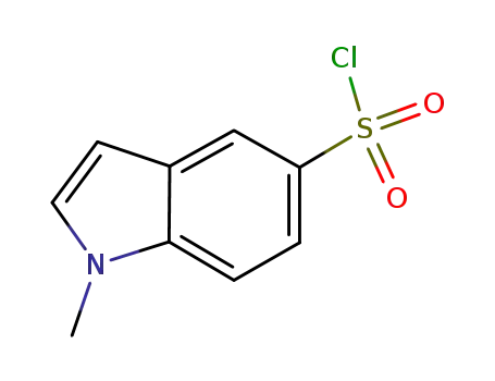 Molecular Structure of 859850-75-2 (1-METHYL-1H-INDOLE-5-SULFONYL CHLORIDE)
