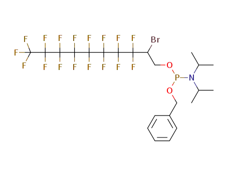 benzyl 2-bromo-3,3,4,4,5,5,6,6,7,7,8,8,9,9,10,10,10-heptadecafluorodecyl diisopropylphosphoramidite