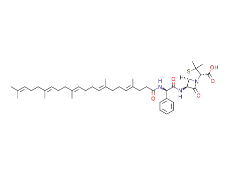 3,3-dimethyl-7-oxo-6-[2-(4,8,13,17,21-pentamethyldocosa-4,8,12,16,20-pentaenoylamino)-2-phenylacetylamino]-4-thia-1-azabicyclo[3.2.0]heptane-2-carboxylic acid