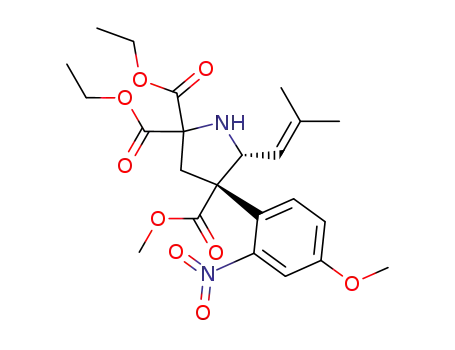 (4S,5R)-2,2-diethyl 4-methyl 4-(4-methoxy-2-nitrophenyl)-5-(2-methylprop-1-enyl)pyrrolidine-2,2,4-tricarboxylate