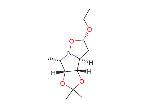 (2S,3aS,4S,5R,6S)-2-ethyloxy-4,5-isopropylidenedioxy-6-methylhexahydropyrrolo[1,2-b]isoxazole