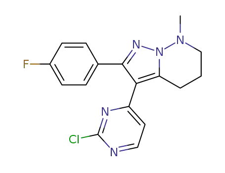 3-(2-chloro-4-pyrimidinyl)-2-(4-fluorophenyl)-4,5,6,7-tetrahydro-7-methylpyrazolo[1,5-b]pyridazine