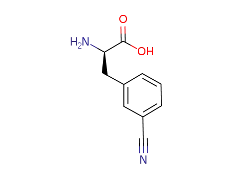 Molecular Structure of 263396-43-6 (D-3-Cyanophenylalanine)