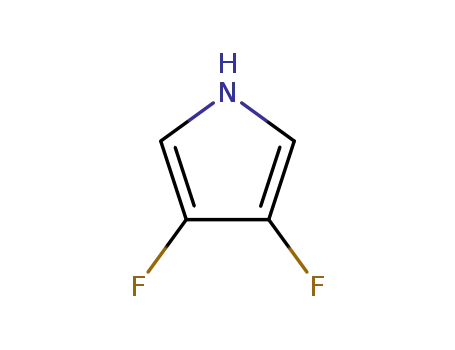 Molecular Structure of 120047-51-0 (3,4-Difluoro-1H-pyrrole)