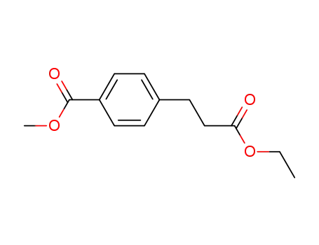 Benzenepropanoic acid, 4-(methoxycarbonyl)-, ethyl ester (9CI)