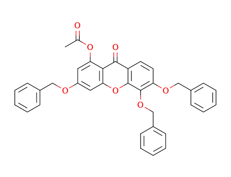 1-acetoxy-3,5,6-tribenzyloxy-9H-xanthen-9-one