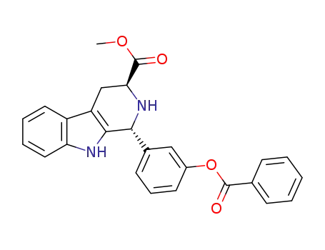 (1R,3S)-methyl 1-(3-(benzoyloxy)phenyl)-1,2,3,4-tetrahydro-9H-pyrido[3,4-b]indole-3-carboxylate