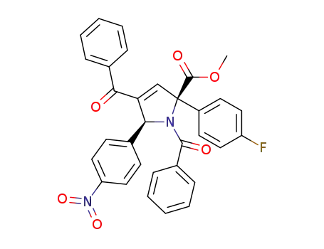 methyl 1,4-dibenzoyl-2-(4-fluorophenyl)-5-(4-nitrophenyl)-2,5-dihydro-1H-pyrrole-2-carboxylate