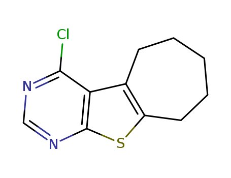 4-CHLORO-6,7,8,9-TETRAHYDRO-5H-CYCLOHEPTA[4,5]THIENO[2,3-D]PYRIMIDINECAS