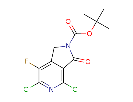 tert-butyl4,6-dichloro-7-fluoro-3-oxo-1,3-dihydro-2H-pyrrolo[3,4-c]pyridine-2-carboxylate