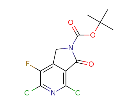 tert-butyl4,6-dichloro-7-fluoro-3-oxo-1,3-dihydro-2H-pyrrolo[3,4-c]pyridine-2-carboxylate