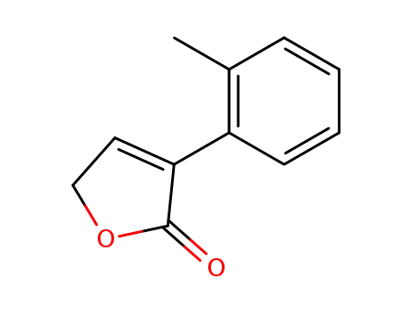 Molecular Structure of 143392-20-5 (2(5H)-Furanone, 3-(2-methylphenyl)-)