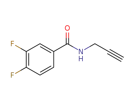 Molecular Structure of 1250231-35-6 (3,4-difluoro-N-(prop-2-ynyl)benzamide)
