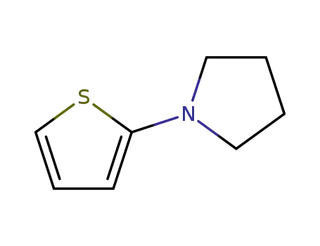 Molecular Structure of 19983-18-7 (Pyrrolidine,1-(2-thienyl)-)