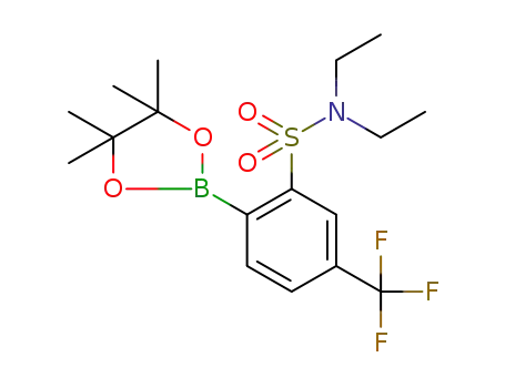 N,N-diethyl-2-(4,4,5,5-tetramethyl-1,3,2-dioxaborolan-2-yl)-5-(trifluoromethyl)benzenesulfonamide