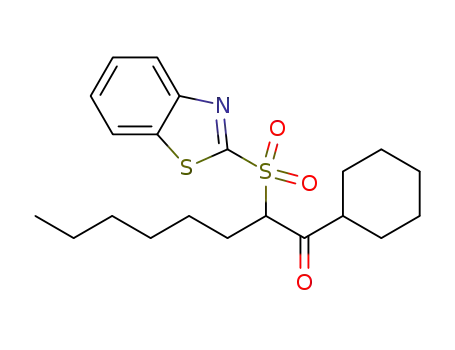 2-(benzo[d]thiazol-2-ylsulfonyl)-1-cyclohexyloctan-1-one