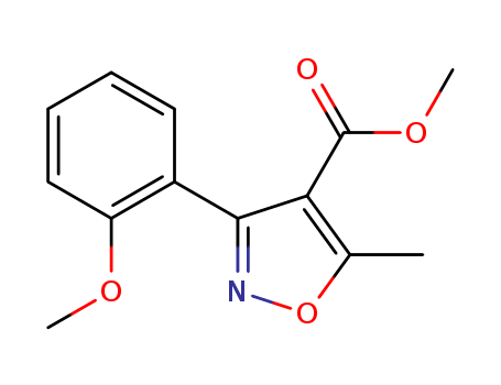 4-Isoxazolecarboxylic acid, 3-(2-methoxyphenyl)-5-methyl-, methyl ester