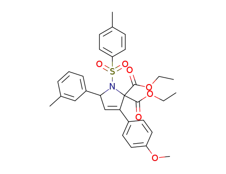 diethyl 3-(4-methoxyphenyl)-5-m-tolyl-1-tosyl-1H-pyrrole-2,2(5H)-dicarboxylate