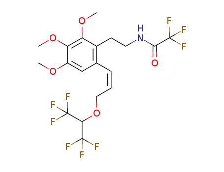 1-[(Z)-3-(1,1,1,3,3,3-hexafluoroprop-2-yloxy)prop-1-enyl]-2-[2-(trifluoroacetylamino)ethyl]-2,3,4-trimethoxybenzene