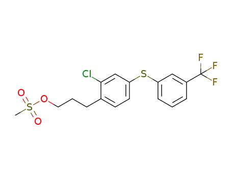 3-[2-chloro-4-(3-trifluoromethylphenylthio)phenyl]propyl methanesulfonate